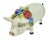Vintage ceramic hollow pig wearing flowers figurine... Marked "78" with a star logo on the underside.