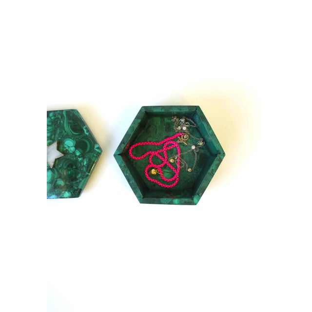 Malachite Jewelry Box For Sale - Image 9 of 13