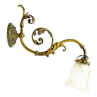 Antique Empire Wall Lamp, 1890s For Sale