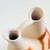 Late 20th Century Large Vintage Nemadji Pottery Wedding Vase - Orange and Brown Matte Swirl Glaze For Sale - Image 5 of 12