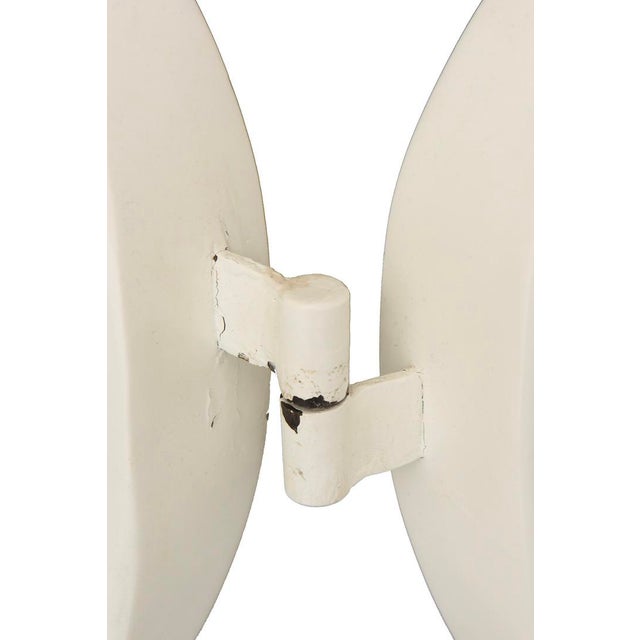 Plastic Vintage Mid Century Modernist Circle Resin Screen or Room Divider, 1960's, White For Sale - Image 7 of 8