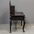 Early 20th Century Heavily Carved Antique Japanese Black Lacquer Desk & Chair For Sale - Image 5 of 10