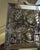 Silver Mid-Century Mirror Shadowbox Frame With Repousse Silver Floral Art For Sale - Image 8 of 13