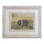 Mid 20th Century Folk Art Watercolor of a Pig For Sale