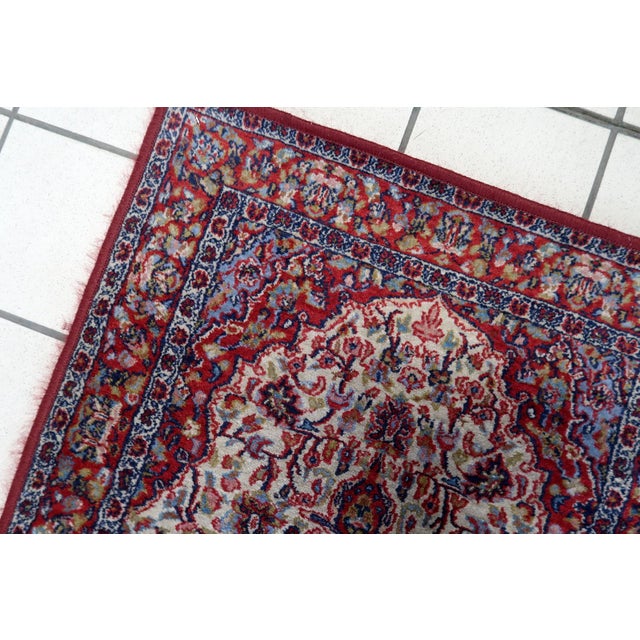 1970s, Vintage Indian Rug 2.1' X 3.9' For Sale - Image 12 of 13