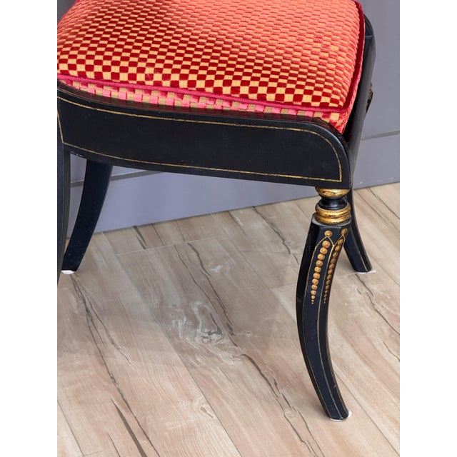Set of Eight Regency Style Dining Chairs by John Rosselli & Assoc. For Sale - Image 15 of 16
