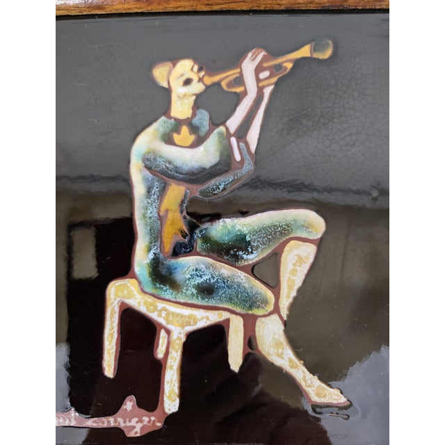 1970s Glazed Ceramic Wall Panel by Paul Corriger, France, 1970s For Sale - Image 5 of 8