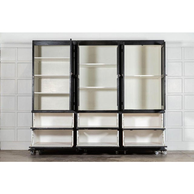 English Ebonised Oak and Pine Housekeeper's Cupboard, 1890 For Sale - Image 6 of 18