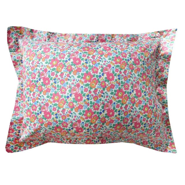 Not Yet Made - Made To Order Oxford Pillowcase Made With Liberty Fabric Betsy Deep Pink For Sale - Image 5 of 5