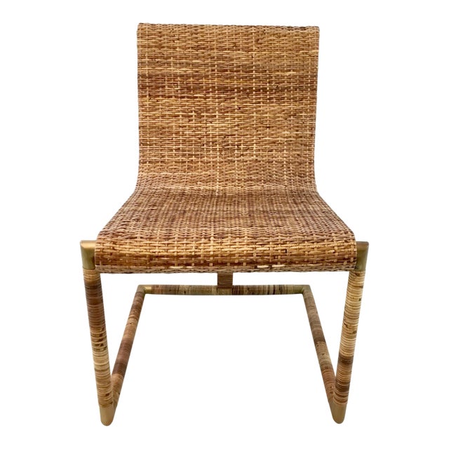 Mid-Century Modern Style Henredon Cane Chair For Sale