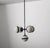 Model Peggy Chandelier in Black Lacquered Iron with Opaline Spheres with Central Lace by Hangar Design Group for Showy For Sale - Image 5 of 5