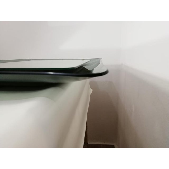 Italian Production Mirror with Curved Glass For Sale - Image 9 of 16