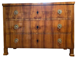 Walnut Chest of Drawers from Biedermeier