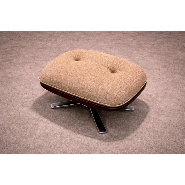 Wood Brazilian Modern "Paulistana" Armchair With Ottoman by Jorge Zalszupin, C. 1959 For Sale - Image 7 of 15