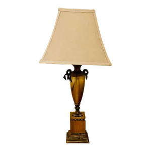 Vintage Brass Urn Table Lamp