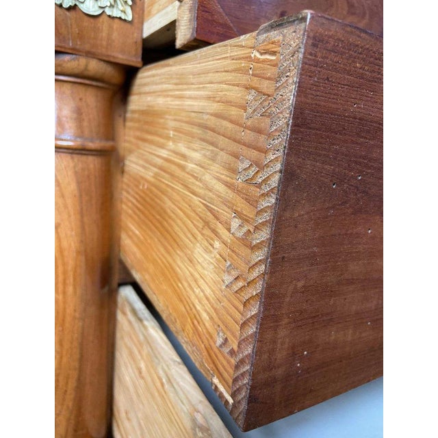 Wood Empire Commode in Plum Tree For Sale - Image 7 of 12