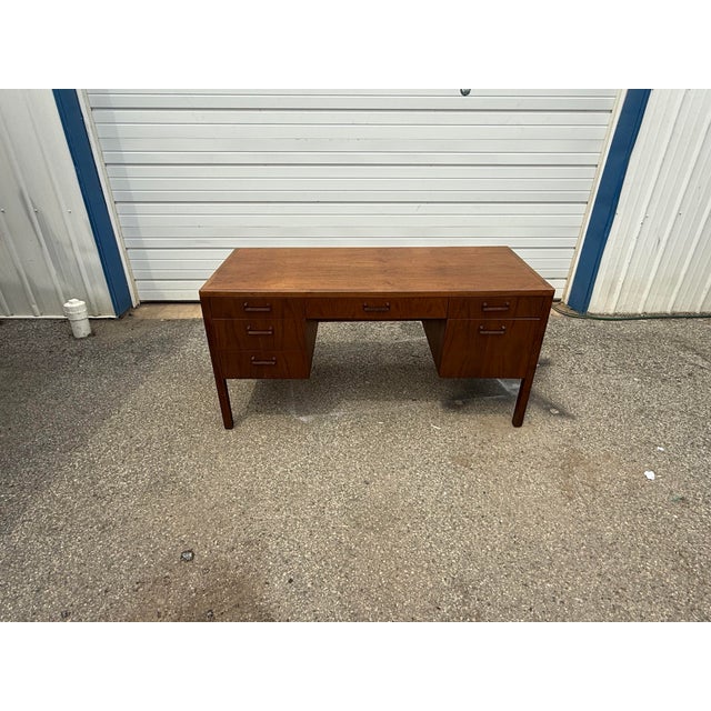 Mid 20th Century Vintage Mid-Century Modern Jack Cartwright Walnut Desk by Founders For Sale - Image 5 of 12