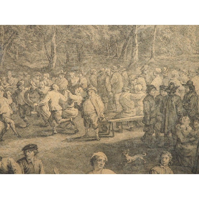 La 3ème Fête Flamande 18th Century Lithograph by Jacques-Philippe Le Bas For Sale - Image 17 of 18