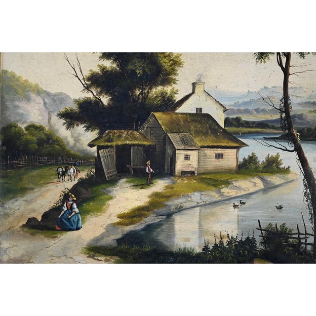 Trumeau Mirror in Gilded Wood, Late 19th Century For Sale - Image 5 of 18