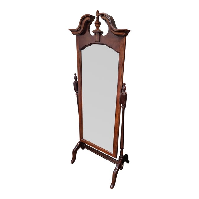 1990s Cheval Mirror Cherry or Mahogony Wood American Drew For Sale