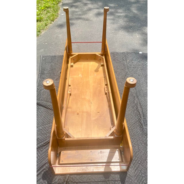 Champagne Conant Ball Drop Leaf Maple Harvest Table For Sale - Image 8 of 12