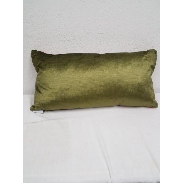 Red Thistle Lumbar Pillow For Sale - Image 9 of 10