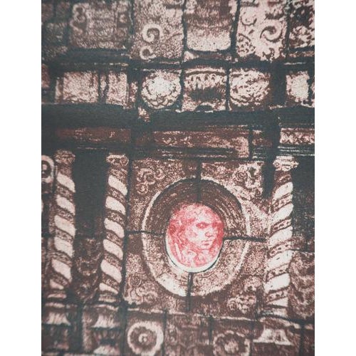 Luth, Antique Facade, Etching For Sale - Image 3 of 6