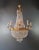 1910s Empire Brass Crystal Lustre Chandelier Ceiling Light For Sale - Image 4 of 12
