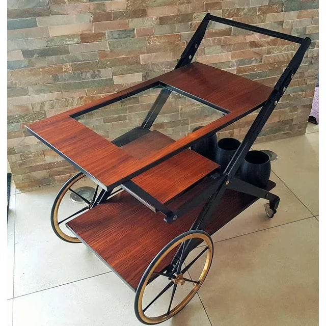 1960s Trolley in the Style of Osvaldo Borsani for Tecno, 1960s For Sale - Image 5 of 18