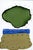 Rothko Surprise #173 Green Over Gold and Blue For Sale - Image 4 of 5