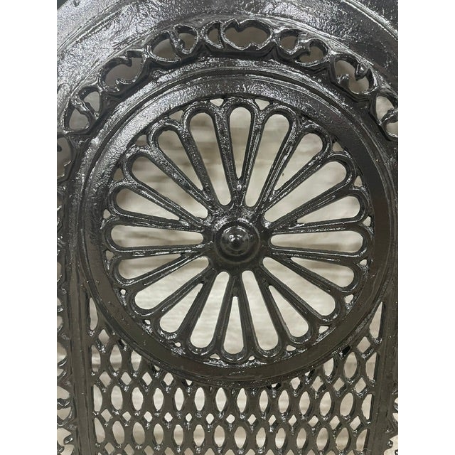 Victorian Late 19th Century French Quarter Cast Iron Fireplace Surround & Cover 26.75" X 21" For Sale - Image 3 of 5
