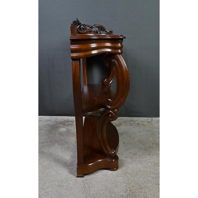 Napoleon III Mahogany Console Table, Late 19th Century For Sale - Image 12 of 18