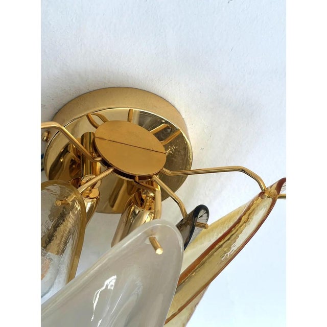 Multicolor Amber Rondini Murano Wall Sconces by Simoeng, Set of 2 For Sale - Image 9 of 11