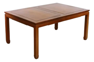 Mid 20th Century George Zee & Co. Anglo-Chinese Teak Extendable Dining Table
