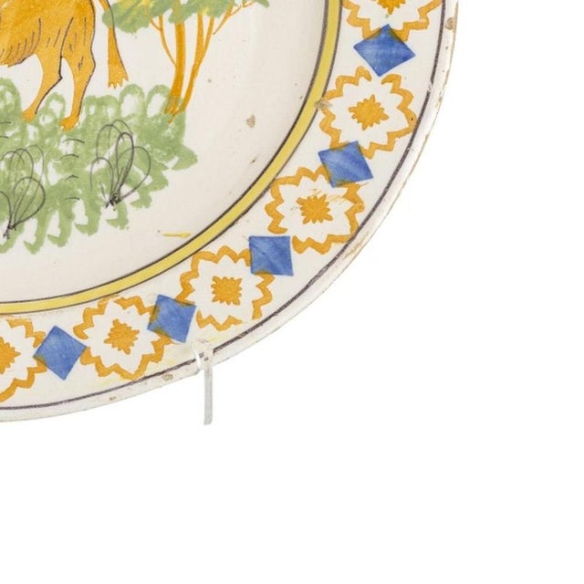 19th Century Earthenware Plate For Sale - Image 5 of 6
