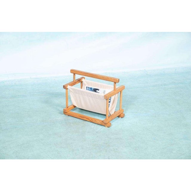 Contemporary Bohemian Magazine Rack in Spruce, 1970s For Sale - Image 3 of 15