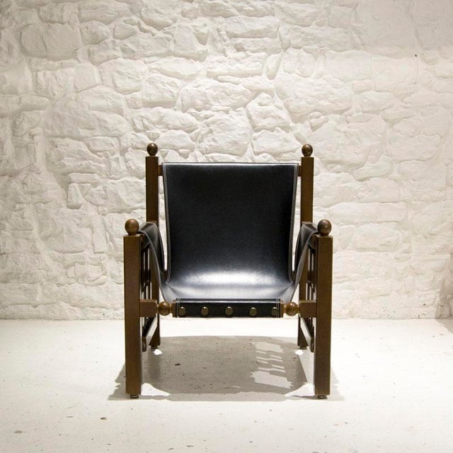 Spanish Chair attributed to P. Muñoz, 1950s For Sale - Image 4 of 7