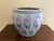 Pink Vintage Chinoiserie Blue, Pink & Green Floral Ceramic Fishbowl Planter For Sale - Image 8 of 10