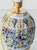 Antique Polychrome Table Lamp with Silk Lampshade, 1890s For Sale - Image 6 of 15