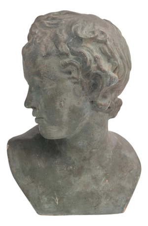 Bust of Eros in Bronzed Plaster