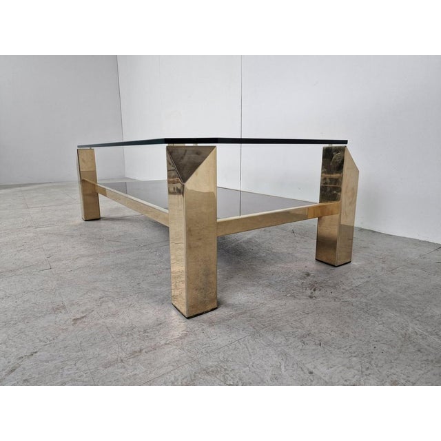 Gold Vintage Golden Coffee Table, 1970s For Sale - Image 8 of 12