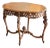 Italian Hand Carved Walnut Side Table For Sale