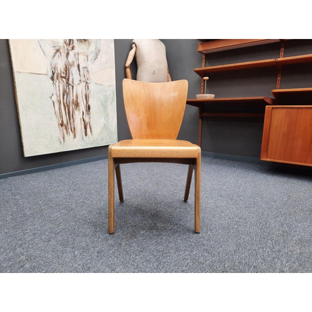 Mid-Century Modern Mid-Century Plywood Stackable Dining Chair from Kaderer München, 1950s For Sale - Image 3 of 13
