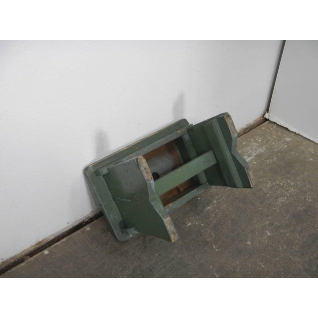 Forest Green Fir Wood Stool, 1960s For Sale - Image 8 of 11