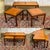 Set of 3 nesting teak tables from the 1970s - L=91cm W=41.5cm H=44cm