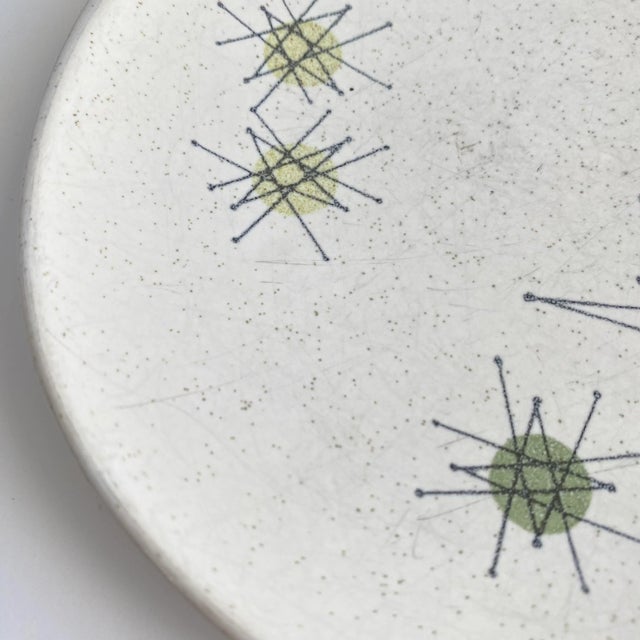 Mid-Century Modern Mid Century Modern 1950s Franciscan Starburst Salad Desert Plates Set of 3 For Sale - Image 3 of 12