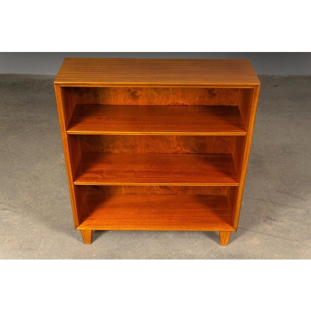 Brown Small Mid-Century Mahogany Bookshelf For Sale - Image 8 of 12