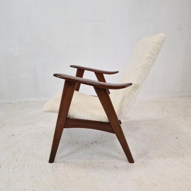 1960s Mid-Century Teak Armchair by Louis Van Teeffelen for Wébé, 1960s For Sale - Image 5 of 13
