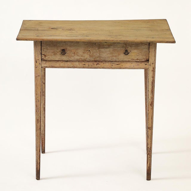 - A pared down form with beautifully aged paint, this antique side table can be used just about anywhere. Its original...