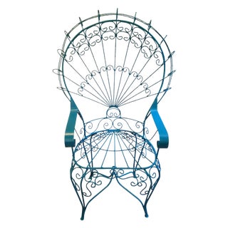 1950s Victorian Wire Peacock Chairs For Sale